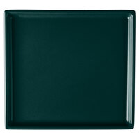 Tablecraft CW2116HGN 7" x 6 1/2" x 3/8" Hunter Green Cast Aluminum Sixth Size Rectangular Cooling Platter