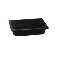 Tablecraft CW310MS 12 3/4" x 10 3/8" x 2 1/2" Midnight Speckle Half Size Cast Aluminum Food Pan