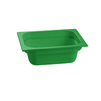 Tablecraft CW320GN 12 3/4" x 10 3/8" x 4" Green Half Size Deep Cast Aluminum Food Pan