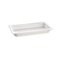 Tablecraft CW300W 20 3/4" x 12 3/4" x 2 1/2" White Full Size Cast Aluminum Food Pan