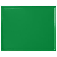 Tablecraft CW2112GN 12 7/8" x 10 1/2" x 3/8" Green Cast Aluminum Rectangular Cooling Platter