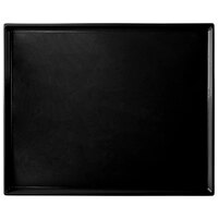 Tablecraft CW2112BK 12 7/8" x 10 1/2" x 3/8" Black Cast Aluminum Rectangular Cooling Platter