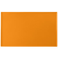 Tablecraft CW2111X 21" x 12 7/8" x 3/8" Orange Cast Aluminum Rectangular Cooling Platter