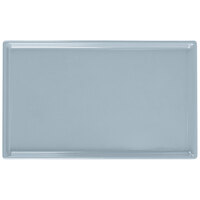 Tablecraft CW2115GY 10 1/2" x 6 1/2" x 3/8" Gray Cast Aluminum Fourth Size Rectangular Cooling Platter