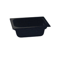 Tablecraft CW320MBS 12 3/4" x 10 3/8" x 4" Midnight with Blue Speckle Half Size Deep Cast Aluminum Food Pan