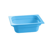 Tablecraft CW320SBL 12 3/4" x 10 3/8" x 4" Sky Blue Half Size Deep Cast Aluminum Food Pan