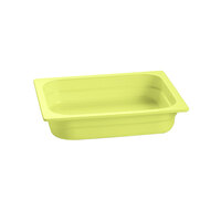 Tablecraft CW310LG 12 3/4" x 10 3/8" x 2 1/2" Lime Green Half Size Cast Aluminum Food Pan