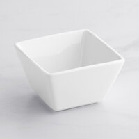 Acopa 6 oz. Square Bright White Porcelain Bouillon - 36/Case