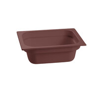 Tablecraft CW320BR 12 3/4" x 10 3/8" x 4" Brown Half Size Deep Cast Aluminum Food Pan