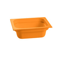 Tablecraft CW320X 12 3/4" x 10 3/8" x 4" Orange Half Size Deep Cast Aluminum Food Pan