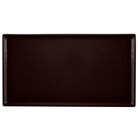 Tablecraft CW2114MS 12 7/8" x 7" x 3/8" Midnight Speckle Cast Aluminum Third Size Rectangular Cooling Platter