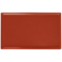 Tablecraft CW2115CP 10 1/2" x 6 1/2" x 3/8" Copper Cast Aluminum Fourth Size Rectangular Cooling Platter