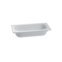 Tablecraft CW340GY 12 3/4" x 6 7/8" x 2 1/2" Gray 1/3 Size Cast Aluminum Food Pan