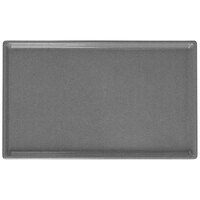 Tablecraft CW2115GR 10 1/2" x 6 1/2" x 3/8" Granite Cast Aluminum Fourth Size Rectangular Cooling Platter