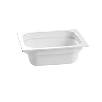 Tablecraft CW320W 12 3/4" x 10 3/8" x 4" White Half Size Deep Cast Aluminum Food Pan