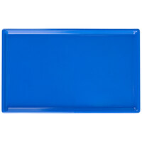 Tablecraft CW2115CBL 10 1/2" x 6 1/2" x 3/8" Cobalt Blue Cast Aluminum Fourth Size Rectangular Cooling Platter