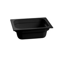 Tablecraft CW320BK 12 3/4" x 10 3/8" x 4" Black Half Size Deep Cast Aluminum Food Pan