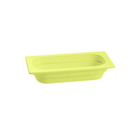 Tablecraft CW340LG 12 3/4" x 6 7/8" x 2 1/2" Lime Green 1/3 Size Cast Aluminum Food Pan