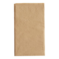 Hoffmaster 180543 Beige 15" x 17" 2-Ply Paper Dinner Napkin - 125/Pack