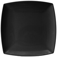 Thunder Group 29010BK Classic Black 10" x 10" Square Melamine Plate - 12/Pack