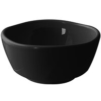 Thunder Group 39055BK Classic Black 19 oz. Round Melamine Bowl - 12/Pack