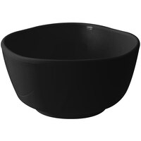 Thunder Group 39050BK Classic Black 16 oz. Round Melamine Bowl - 12/Pack