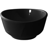 Thunder Group 39045BK Classic Black 11 oz. Round Melamine Bowl - 12/Pack