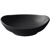 Thunder Group 19045BK Classic Black 4 oz. Round Melamine Saucer - 12/Pack