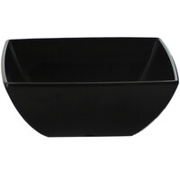 Thunder Group 69003BK Classic Black 2 1/2 oz. Square Melamine Bowl   - 12/Pack