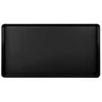Cambro 1222D110 12" x 22" Black Dietary Tray - 12/Case