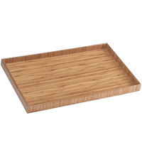 Cal-Mil 1367-12-60 Bamboo 19" x 11 3/4" Tray