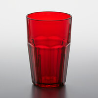 GET 9910-1-R Bahama 10 oz. Red Customizable SAN Plastic Tumbler - 72/Case