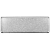 Chicago Metallic 40927 Textured Silver 1/2 Size Long Bakery Display Tray