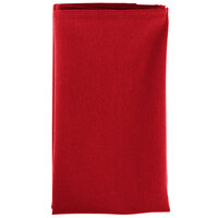 Intedge Red 65/35 Polycotton Blend Cloth Napkins, 22" x 22" - 12/Pack