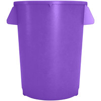 Carlisle 84103289 Bronco 32 Gallon Purple Round Trash Can