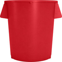 Carlisle 84105505 Bronco 55 Gallon Red Round Trash Can