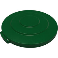 Carlisle 84101109 Bronco 10 Gallon Green Flat Round Trash Can Lid