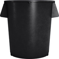 Carlisle 84104403 Bronco 44 Gallon Black Round Trash Can