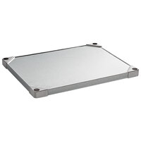 Metro 1824FG 18" x 24" 18 Gauge Flat Galvanized Solid Shelf