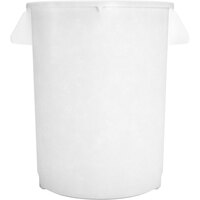 Carlisle 84102002 Bronco 20 Gallon White Round Trash Can