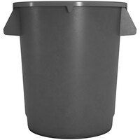 Carlisle 84101023 Bronco 10 Gallon Gray Round Trash Can