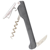 Franmara 2011C Capitano Waiter's Corkscrew with Designer Series White Checker Decal Handle