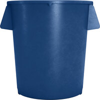 Carlisle 84104414 Bronco 44 Gallon Blue Round Trash Can