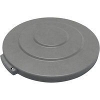 Carlisle 84101123 Bronco 10 Gallon Gray Flat Round Trash Can Lid