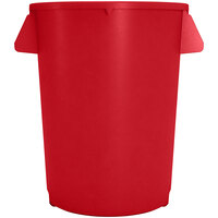 Carlisle 84103205 Bronco 32 Gallon Red Round Trash Can