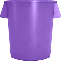 Carlisle 84104489 Bronco 44 Gallon Purple Round Trash Can