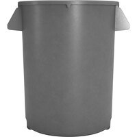 Carlisle 84102023 Bronco 20 Gallon Gray Round Trash Can