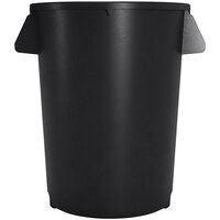 Carlisle 84103203 Bronco 32 Gallon Black Round Trash Can