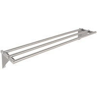 Eagle Group TSL-HT3 48" x 10 1/2" Stainless Steel Tubular Tray Slide with Stationary Brackets