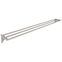 Eagle Group TSL-HT5 79" x 10 1/2" Stainless Steel Tubular Tray Slide with Stationary Brackets